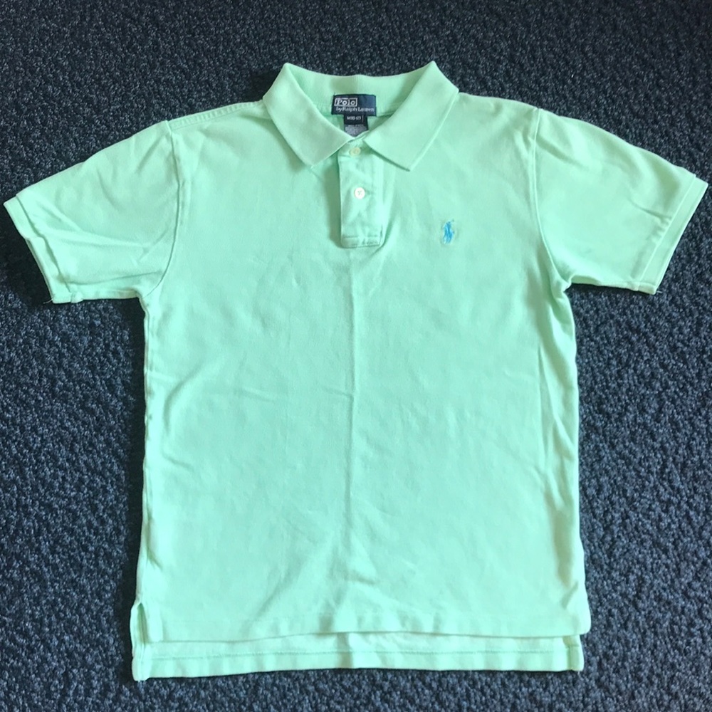 Boys light green polo